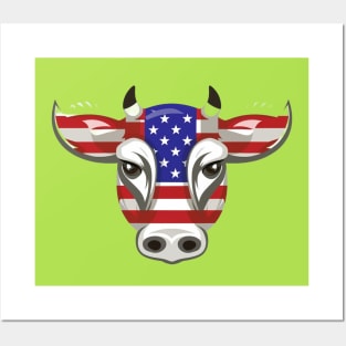 American cow Posters and Art